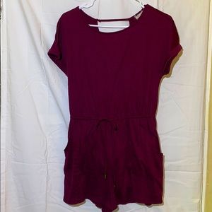 Burgundy romper